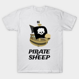 Funny Sheep | Pirate Ship | Puns Jokes | Gift Ideas T-Shirt